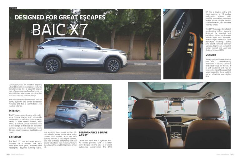 Designed for Great Escapes: BAIC X7