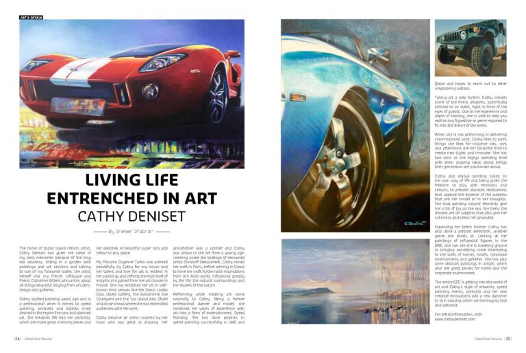 Living life Entrenched in Art: Cathy Deniset