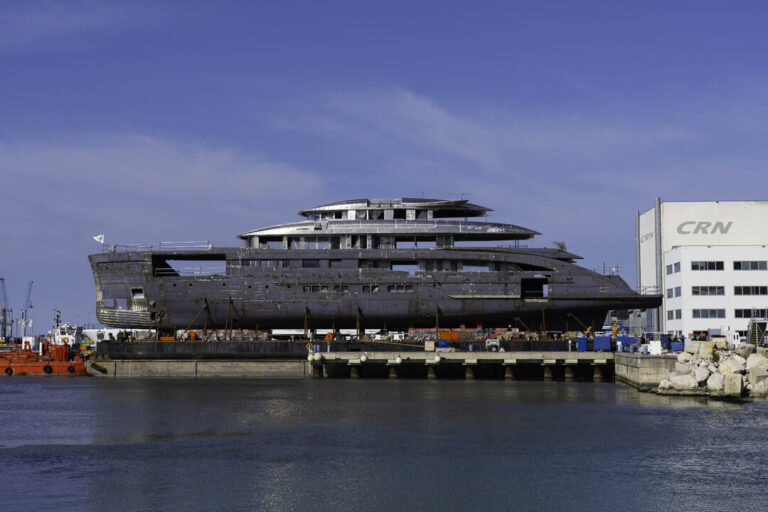 CRN M/Y 143-Project Maranello: the new 67-Metre Megayacht is taking shape