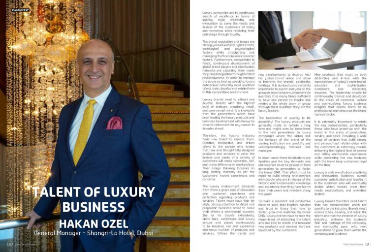 Talent of Luxury Business