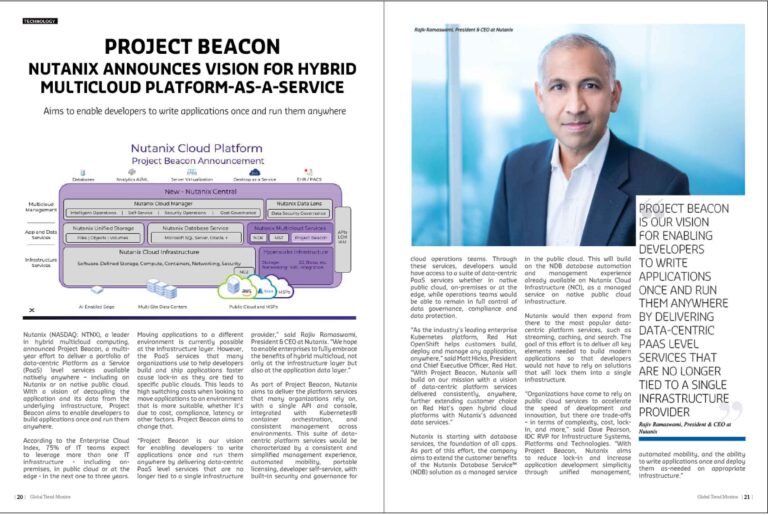Project Beacon: Nutanix Announces Vision for Hybrid Multicloud Platform-as-a-Service