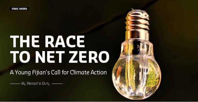 The Race to Net Zero: A Young Fijian’s Call for Climate Action