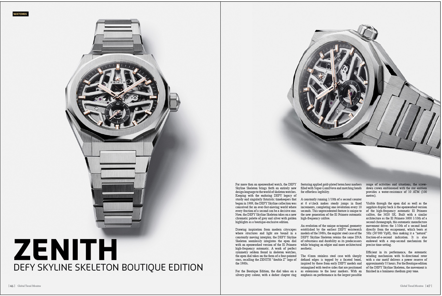Zenith - Re : Incoming - Zenith Defy Skeleton Boutique Edition