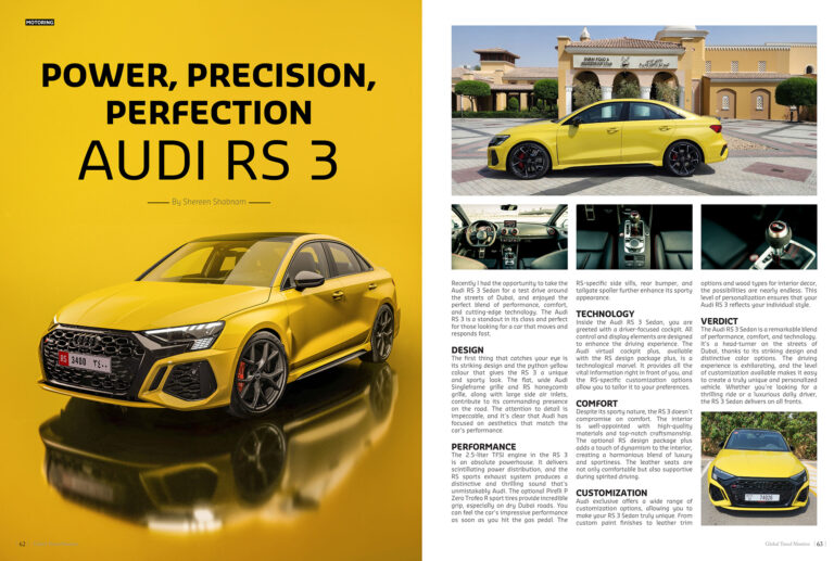 Power, Precision, Perfection: Audi RS 3
