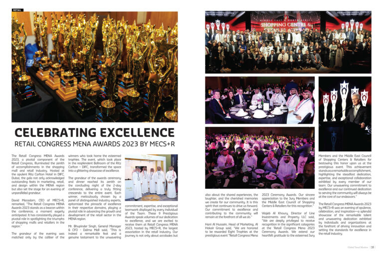 Celebrating Excellence: Retail Congress MENA Awards 2023 by MECS+R